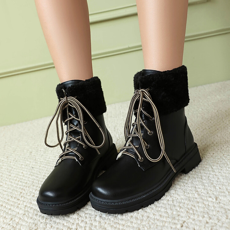 Women'S Shoes Size 40 In Us - ORCHALISA Bayan Kar Botları Kare Düşük