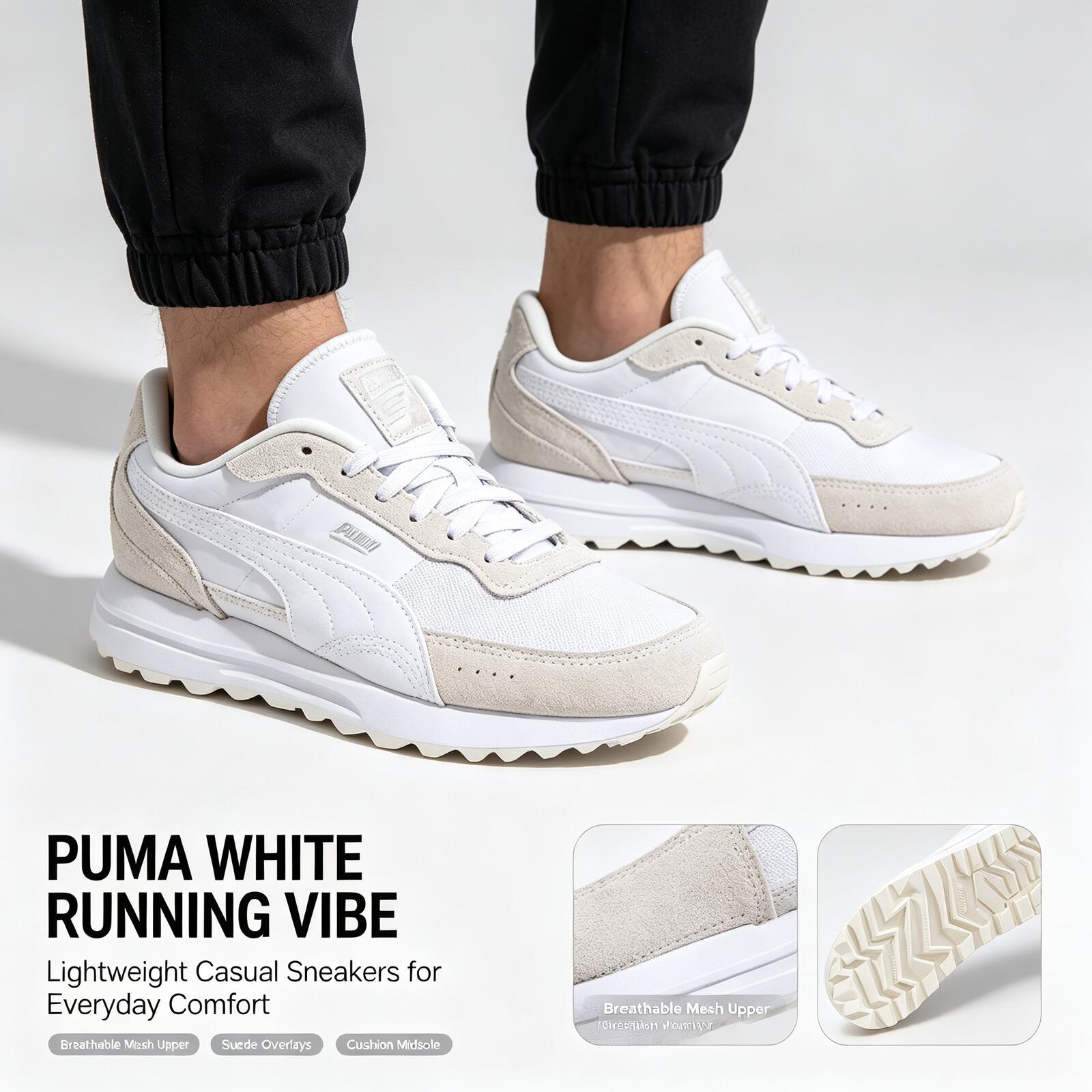 Women Shoes Puma - Yeni Sıcak Puma Beyaz Hafif Koşu