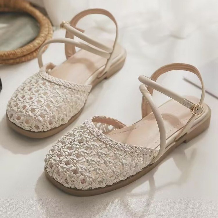 Square Toe Mule - Fransız Tarzı Kadınlar için Kapalı Burunlu