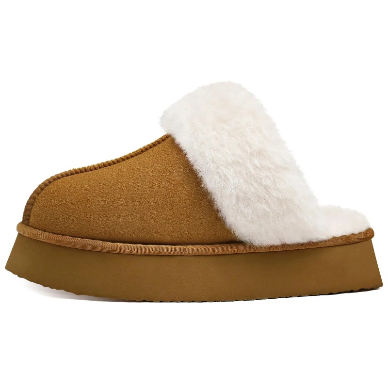 Women Shoes Brand - Comwarm Platform Kışlık Kadın Terlikleri, Moda