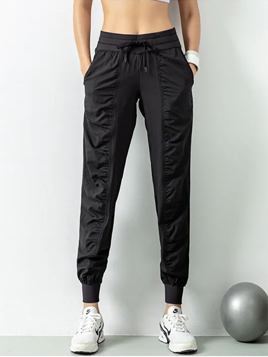 Women Shoes Joggers - CZGUKE-Yüksek Bel Spor Eşofman Pantolonu Bayan