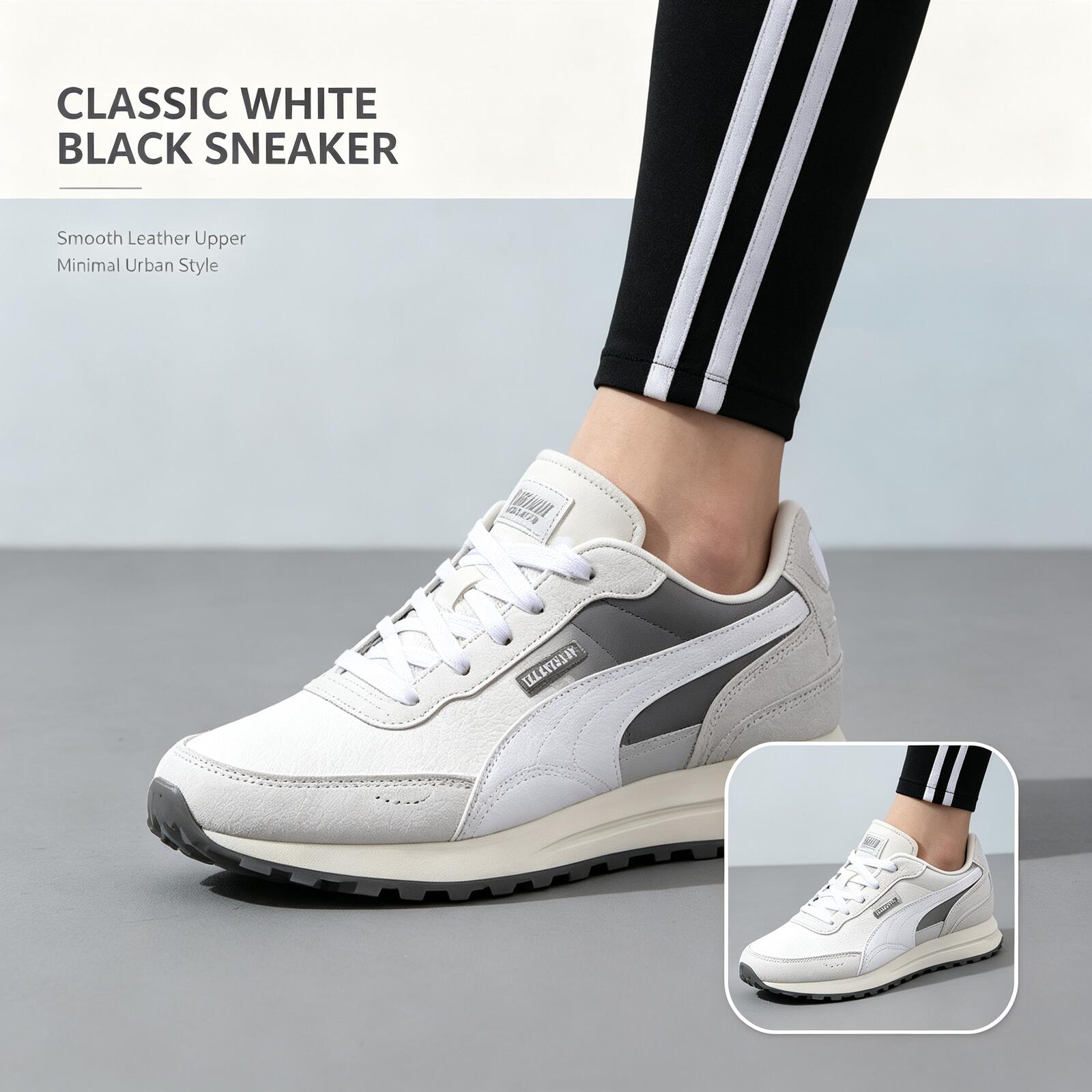 Women Shoes Puma - PUMA Erkek Beyaz Siyah Düşük Bilekli