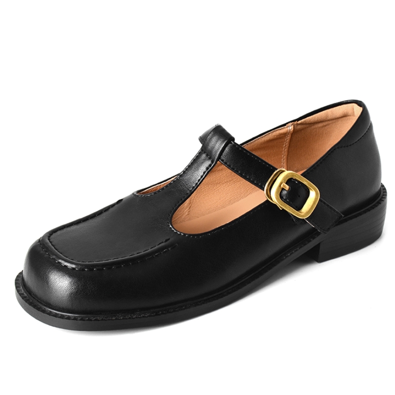 Women Shoes Black - Rahat kadın düz ayakkabı hakiki deri