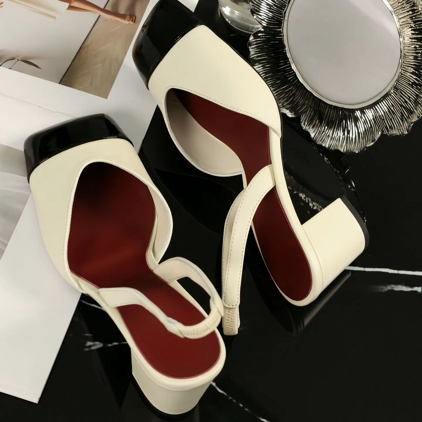 Kadınlar İçin İki Tonlu Krem S - Women Shoes Black incelemesi ve fiyatı