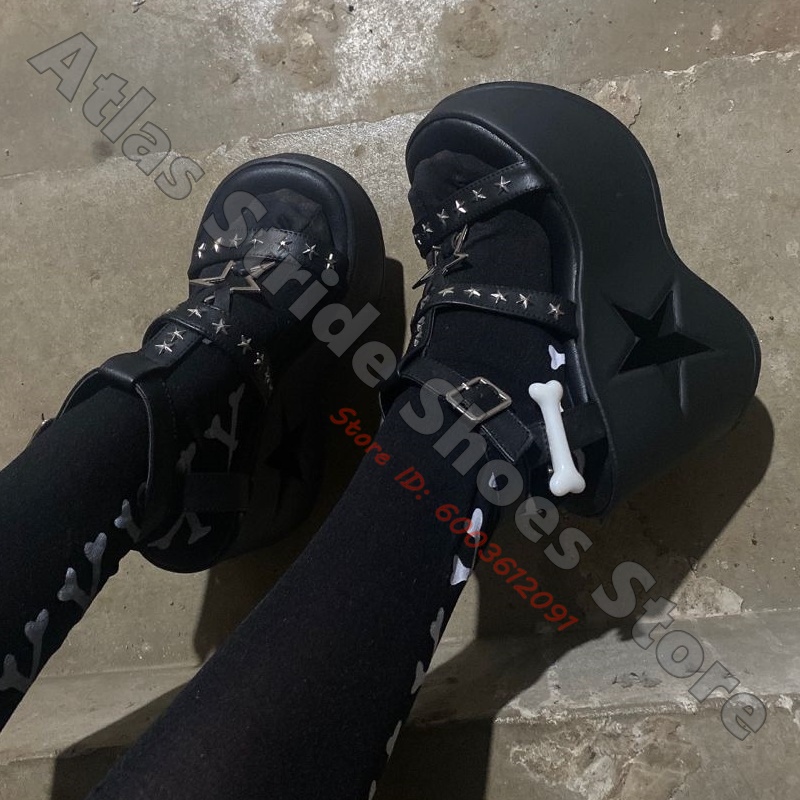 Yıldız Detaylı Platform Topukl - Women'S Shoes Vegan incelemesi ve fiyatı