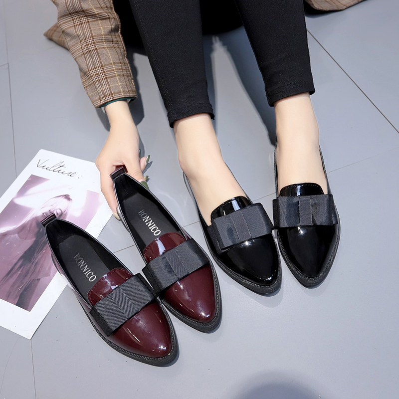 Siyah/Şarap Kırmızısı Rugan De - Women Shoes Black incelemesi ve fiyatı