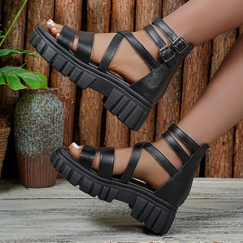 Roma Tarzı Oyuk Kalın Topuklu  - Gladiator Sandal Women incelemesi ve fiyatı
