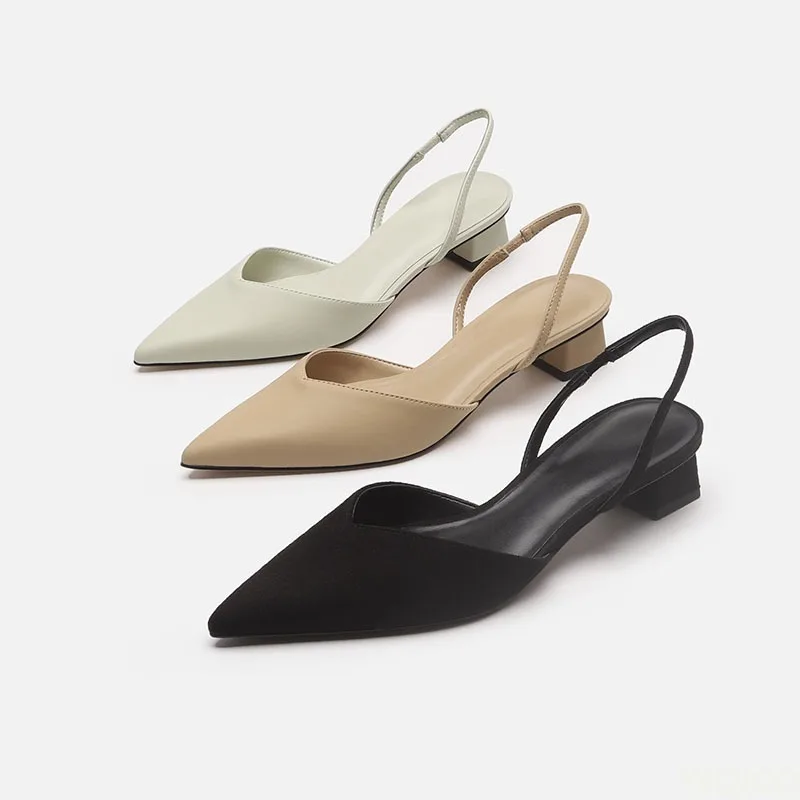 Kadın Sivri Uçlu Esnek Sandale - Low Block Heel Pump incelemesi ve fiyatı