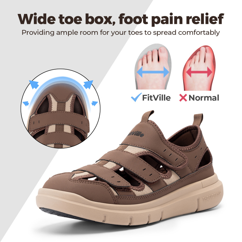 Yaz Erkek Sandalet Genişletilm - Women'S Shoes With Plantar Fasciitis incelemesi ve fiyatı